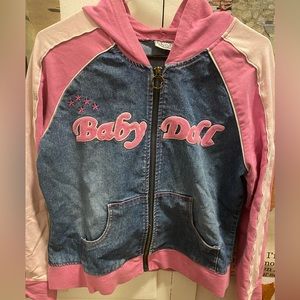 Y2K | Carolina Blues | Baby Doll zipper jacket | Medium